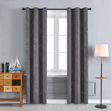 Cortinas blackout de prata quente para quarto, cortinas pretas para sala de estar 2024 - compre barato
