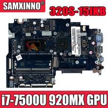 Laptop motherboard For Lenovo ideapad 320S-15IKB CIUYA YB SA SB SD LA-E541P MAIN BOARD SR341 i7-7500U CPU 920MX GPU 2024 - buy cheap