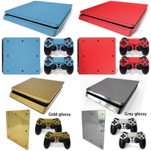 Adesivo de vinil para ps4 slim, adesivo para console ps4 slim e controles 2024 - compre barato