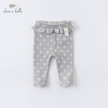 DBS14481-pantalones de puntos fruncidos para niñas, ropa de moda para bebés, de longitud completa 2024 - compra barato