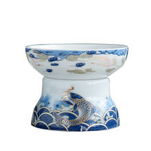 Filter China Porcelain Tea Strainer Ceramic Teaware Chinese Kung Fu Tea Set Accessories Tea Strainers Tea Leak Decoration Crafts 2024 - buy cheap