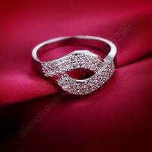 Tendência coreana simples 925 prata esterlina anéis de cristal para as mulheres noivado dedo anel bagues pour femme jóias novo design 2024 - compre barato