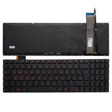 Для ASUS GL752 GL752V GL752VL GL752VW GL752VWM бразильский/немецкий/итальянский/Португальский/швейцарский/Турецкий Клавиатура с подсветкой для ноутбука 2024 - купить недорого