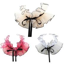 Victorian Vintage Organza Agaric Ruffles Stand Fake Collar Cosplay Neck Ruff  2024 - buy cheap