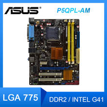 Asus P5QPL-AM placa-mãe lag 775 intel g41ddr2 ram 8gb usb2.0 1 × PCI-E x16 vga uatx placa-m ãe para núcleo 2 duo e3400 q8400 cpus 2024 - compre barato