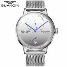 GUANQIN Original Mens Business Watches Automatic Date Men Casual Fashion Clock Waterproof Genuine Leather Mechanical Wrist Watch 2024 - buy cheap