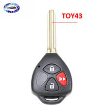 ¡Oferta! 3/2 + 1 botones de inversión (botón rojo de banda), carcasa de llave remota para Toyota Camry TOY43, con almohadilla de botón 2024 - compra barato