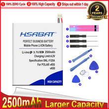 HSABAT 0 Cycle 2500mAh Battery for POLAR v650 internal lithium Replacement Accumulator 2024 - buy cheap