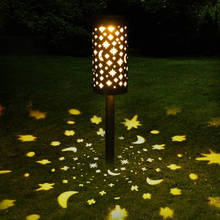 Estrela lua solar led ferro arte lanterna luz jardim quintal decoração ao ar livre lâmpada