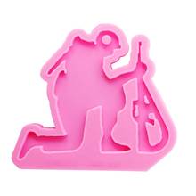 Keychain Epoxy Resin Mold Glossy Fallen Soldier Shape Keyring Pendant Casting Silicone Mould DIY Crafts Decorations Jewelry X4YA 2024 - buy cheap