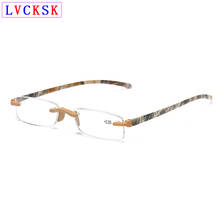 Women Fashion Reading Glasses magnifier Men Rectangle Rimless Presbyopia Eyeglasses Hyperopia Spectacles Send Leather Pouch N5 2024 - buy cheap