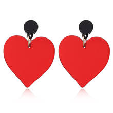 Japan and South Korea Fashion Net red same new acrylic love personality lovely temperament fashion earrings earrings 2024 - buy cheap