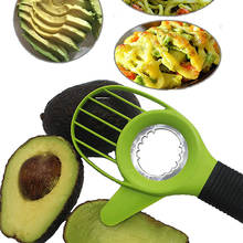 Fatiador de abacate 3 em 1, descascador e cortador de polpa de abacate, manteiga, frutas e vegetais, acessório doméstico 2024 - compre barato