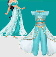 Disfraz de fantasía de princesa árabe para niñas, pantalones de princesa, ropa, vestido de carnaval, Cosplay, Halloween 2024 - compra barato