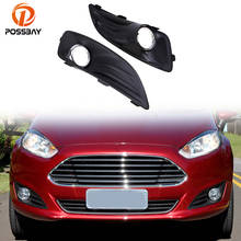 POSSBAY-Luz antiniebla del parachoques inferior delantero, cubierta de lámpara, rejilla de parrilla para Ford Fiesta Hatchback, 5 puertas, 2012-2016, estilo de coche Facelift 2024 - compra barato