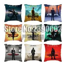 Abstract Black Movie Linen Pillowcase Portrait Posters Print Cushion Cover for Sofa Throw Pillow Case 45x45cm Home Decorative 2024 - buy cheap