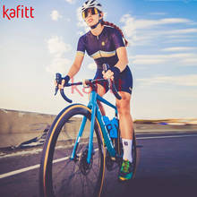 Kafitt-Ropa de Ciclismo para mujer, conjunto de Peto de secado rápido, uniforme de Ciclismo, Maillot, mono deportivo, 2021 2024 - compra barato