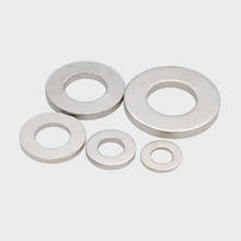 10pcs M5 M6 M8 M10 M12 copper nickel plated flat washer brass gasket 1mm-2.5mm thick 2024 - buy cheap