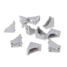 10pcs 2028 Fasten Fitting Angle 20x28 L Connector Aluminum Corner Bracket Joint Brace Dropship New 2024 - buy cheap