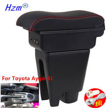 For Toyota Aygo BJ Armrest Interior Parts special Retrofit parts Car Armrest Center Storage box USB LED Curved surface 2024 - buy cheap