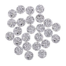 Paquete de 24 diamantes de imitación de resina de adorno plano de 12mm, artesanía DIY para todas las decoraciones 2024 - compra barato