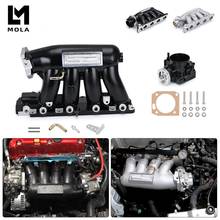 Aluminum Intake Manifold Throttle Body For 06-11 Honda Civic 04-08 Acura TSX K20Z3 Silver/Black IM52+6951 2024 - buy cheap