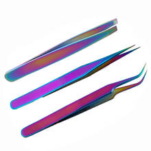 1PC Angled Slanted Eyebrow Tweezers Stainless Steel Face Hair Removal Eye Brow Trimmer Eyelash Clip Cosmetic Beauty Makeup Tool 2024 - buy cheap