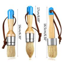 3 Pcs/Set Ergonomic Handle Chalk Wax Paint Brushes Bristle Stencil Brushes Tool 97BB 2024 - buy cheap