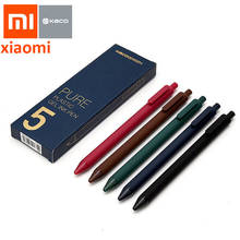 5pcs/Pack Xiaomi KACO 0.5mm Sign Pen Signing Pen Smooth Ink Writing Durable Signing 5 Colors For Student School/Office worker 2024 - buy cheap