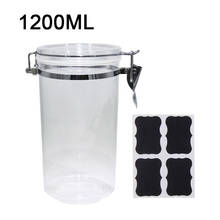 Food Storage Canister Acrylic Airtight Bottles Jars with Locking Clamp Lid Kitchen Supplies for Tea Coffee Beans Grains Candy 2024 - buy cheap