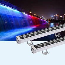 Lâmpada de led 9w 12w 18w 24w 30w 36w, refletor para paisagem e ambientes externos, lâmpada linear com lavagem de parede ip65 2024 - compre barato