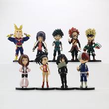 9pcs/lot Anime My Hero Academia Figure Bakugou Katsuki Midoriya Izuku Todoroki Shouto PVC Collection Model Toy Doll 2024 - buy cheap