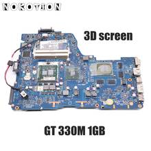 Материнская плата NOKOTION для ноутбука Toshiba satellite A660 A665, 3D-версия NWQAA LA-6062P K000104430 HM55 GT330M, графический процессор бесплатно 2024 - купить недорого