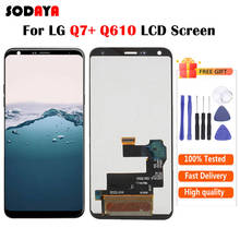 Pantalla LCD para teléfono móvil LG, montaje de digitalizador con pantalla táctil, para modelo Q7 Plus, Q610, Q610YB, LM-Q610, Envío Gratis 2024 - compra barato