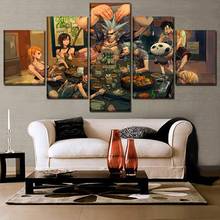 Japanese Anime One Piece Oil Painting on Canvas HD Print Wallpaper Living Room Decor Wall Art Stickers Sofa Background Decor 2024 - buy cheap