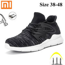 Xiaomi-Zapatillas de trabajo con punta de acero para hombre, zapatos de seguridad a prueba de perforaciones, antigolpes, para exteriores, talla 38-48 2024 - compra barato