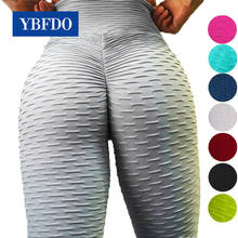 YBFDO 2021 Sexy Sport Leggings Jacquard Women Legins Fitness High Waist Yoga Pants Female Running Trousers Tight Sports Pants 2024 - buy cheap
