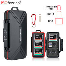 PROfezzion 36 Slots SD Card Case Waterproof CF Micro SD Card Holder Storage Box with Carabiner Memory Card Container Microsd 2024 - buy cheap