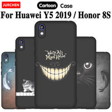 JURCHEN Soft TPU Cover For Huawei Y5 2019 Case Cute Design Silicone Phone Case For Huawei Honor 8S / Y5 2019 Cover Matte Black 2024 - buy cheap