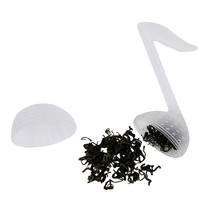Teaware-difusor de hojas con forma de nota musical, suministros de cocina, filtro colador de té, bolsas de té vacías de plástico 2024 - compra barato