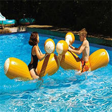 1 Set Inflatable Swimming Pool Floating Toy Wood Grain Row Seat for Kid Adults YS-BUY 2024 - buy cheap