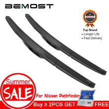 Bemost-escovas de limpador de carro para nissan, pathfinder, r51/r52, 2005, 2006, 2007, 2008, 2009, 2010, 2011, 2012, 2013, 2014 2024 - compre barato