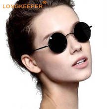 Classic Small Frame Round Sunglasses Women Men Brand Designer Metal Sun Glasses Vintage Fashion Eyewear UV400 Gafas sol mujer 2024 - buy cheap