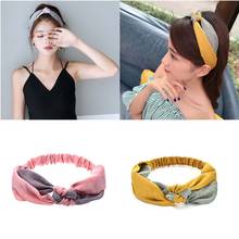 Diadema Vintage de primavera para mujer, bandana de Lado ancho para el cabello, accesorios para el cabello para niña 2024 - compra barato