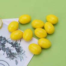 20pcs simulação realista limão artificial frutas falsas decoração de festa caseira 2024 - compre barato