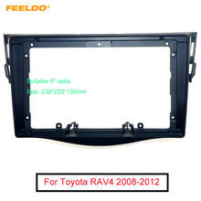 FEELDO-Adaptador de marco de Fascia de pantalla grande para coche, Kit de marco de Panel de ajuste de Audio estéreo de 9 pulgadas para Toyota RAV4, 2Din 2024 - compra barato