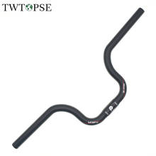 Twtopse-barra de carbono para bicicleta 25.4x540mm, dobrável, 120mm, para brompton 3 60 pikes 412, p8 2024 - compre barato