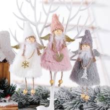 1pcs Angel/Santa Claus Christmas Dolls Ornaments Hanging Christmas Tree Decorations For Home Elf Xmas Party Kids Gift 2024 - buy cheap