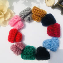 32pcs 30*50mm Multicolors Crochet hat Appliques For DIY children hair clip accesssories and garment Decoration 2024 - buy cheap