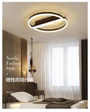 Домашний простой светодиодный потолочный круговой светильник, креативный светильник для гостиной, балкона, коридора, современный домашний светильник, высокое качество 2024 - купить недорого